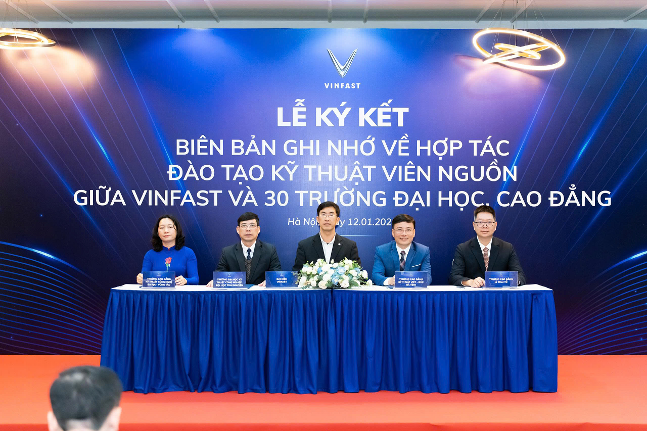 Trường Đại học Kỹ thuật Công nghiệp – ĐH Thái Nguyên ký kết Biên bản ghi nhớ (MOU) hợp tác với VinFast trong đào tạo nguồn nhân lực chất lượng cao lĩnh vực ô tô điện. 