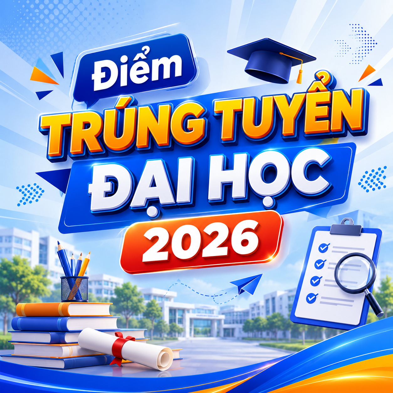 Thông báo điểm trúng tuyển đại học chính quy năm 2026 (đợt 1) vào Trường Đại học Kỹ thuật Công nghiệp